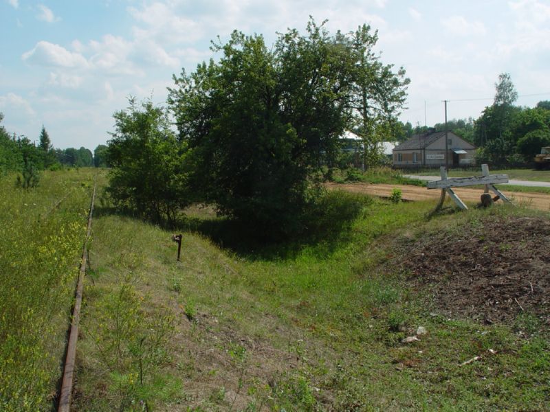 Sobibor rail tracks from the time of the camps operation